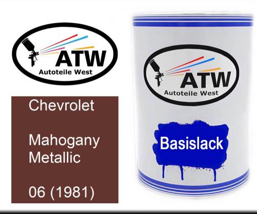 Chevrolet, Mahogany Metallic, 06 (1981): 500ml Lackdose, von ATW Autoteile West.